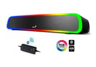 PARLANTE BARRA DE SONIDO GENIUS SOUNDBAR 200 RGB USB/BLUETOOTH NEGRO