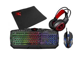 COMBO GAMING TECLADO/MOUSE/PAD/HEADSET RGB SENTEY GS-5790