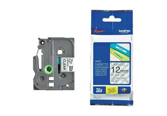 Cinta Rotuladora Brother TZE-131 12mm Negro/Transparente 8 MTS Laminada