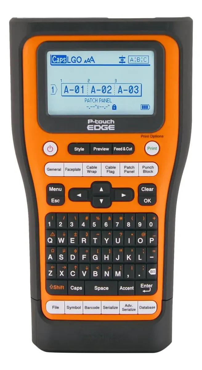 ROTULADORA ETIQUETADORA BROTHER PTE510VP CONEXION A PC USB